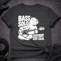 Bass Solo Incoming T Shirt Gift For Bass Player