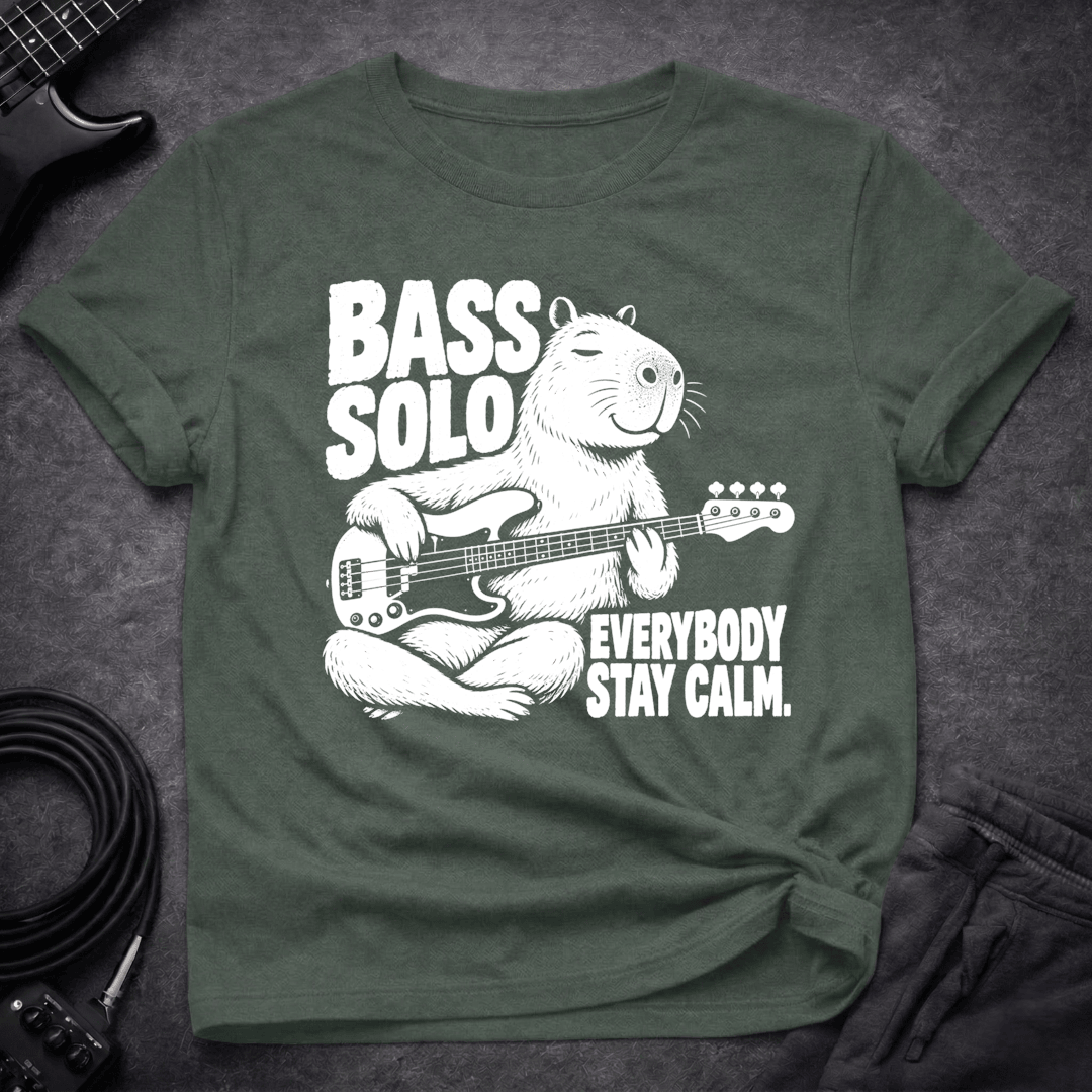 Bass Solo Incoming T Shirt Gift For Bass Player