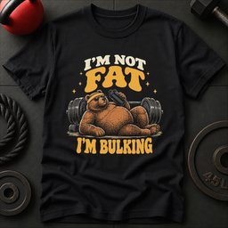 Not Fat Im Bulking T Shirt Gift For Fitness Lover