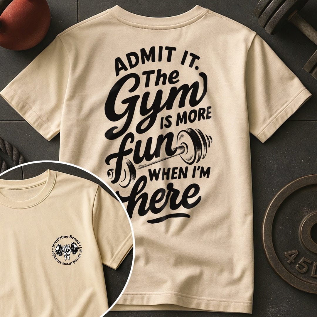 The Gym Is More Fun T Shirt Gift For Fitness Lover