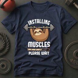 Installing Muscles Slotht Shirt T Shirt Gift For Fitness Lover