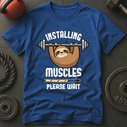 Installing Muscles Slotht Shirt T Shirt Gift For Fitness Lover
