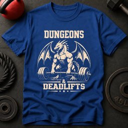 Dungeons And Deadlifts T Shirt Gift For Fitness Lover