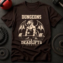 Dungeons And Deadlifts T Shirt Gift For Fitness Lover