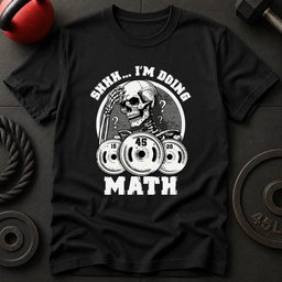 Shh Im Doing Math T Shirt Gift For Fitness Lover