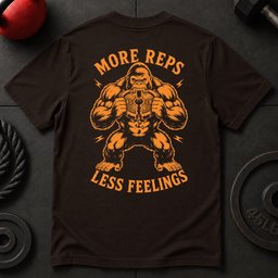 More Reps Less Feelings T Shirt Gift For Fitness Lover