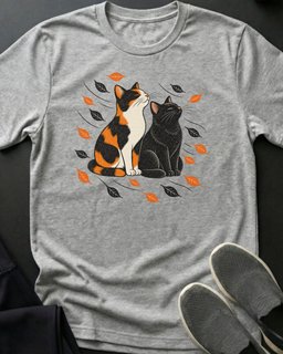 Calico And Black Breeze Tee Gift For Cat Lover