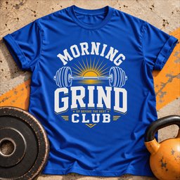 Morning Grind Club T Shirt Gift For Fitness Lover
