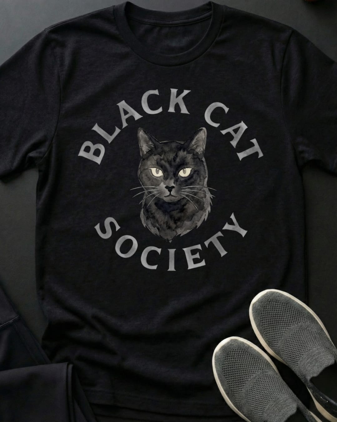 Bcs Watercolor Tee Gift For Cat Lover