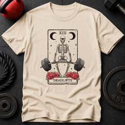 Deadlift Tarot Card T Shirt Gift For Fitness Lover