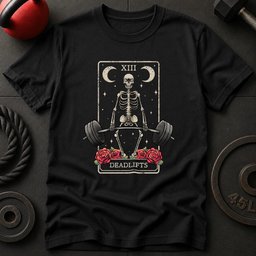 Deadlift Tarot Card T Shirt Gift For Fitness Lover