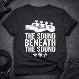 Beneath The Sound T Shirt Gift For Bass Player