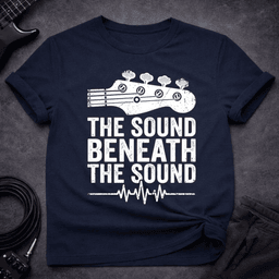 Beneath The Sound T Shirt Gift For Bass Player