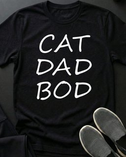 Cat Dad Bod Tee Gift For Dad