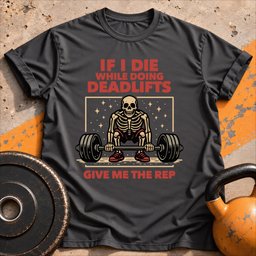 If I Die Deadlifting T Shirt Gift For Fitness Lover
