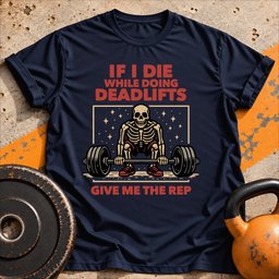 If I Die Deadlifting T Shirt Gift For Fitness Lover