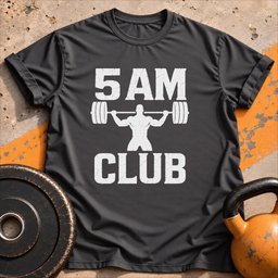 5 Am Club Gym T Shirt Gift For Fitness Lover