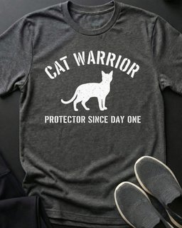 Cat Warrior Tee Gift For Cat Lover