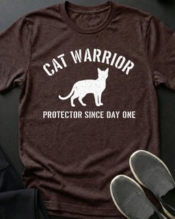 Cat Warrior Tee Gift For Cat Lover