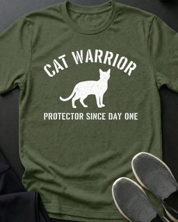 Cat Warrior Tee Gift For Cat Lover