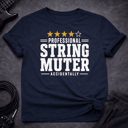 4 Star String Muter T Shirt Gift For Bass Player