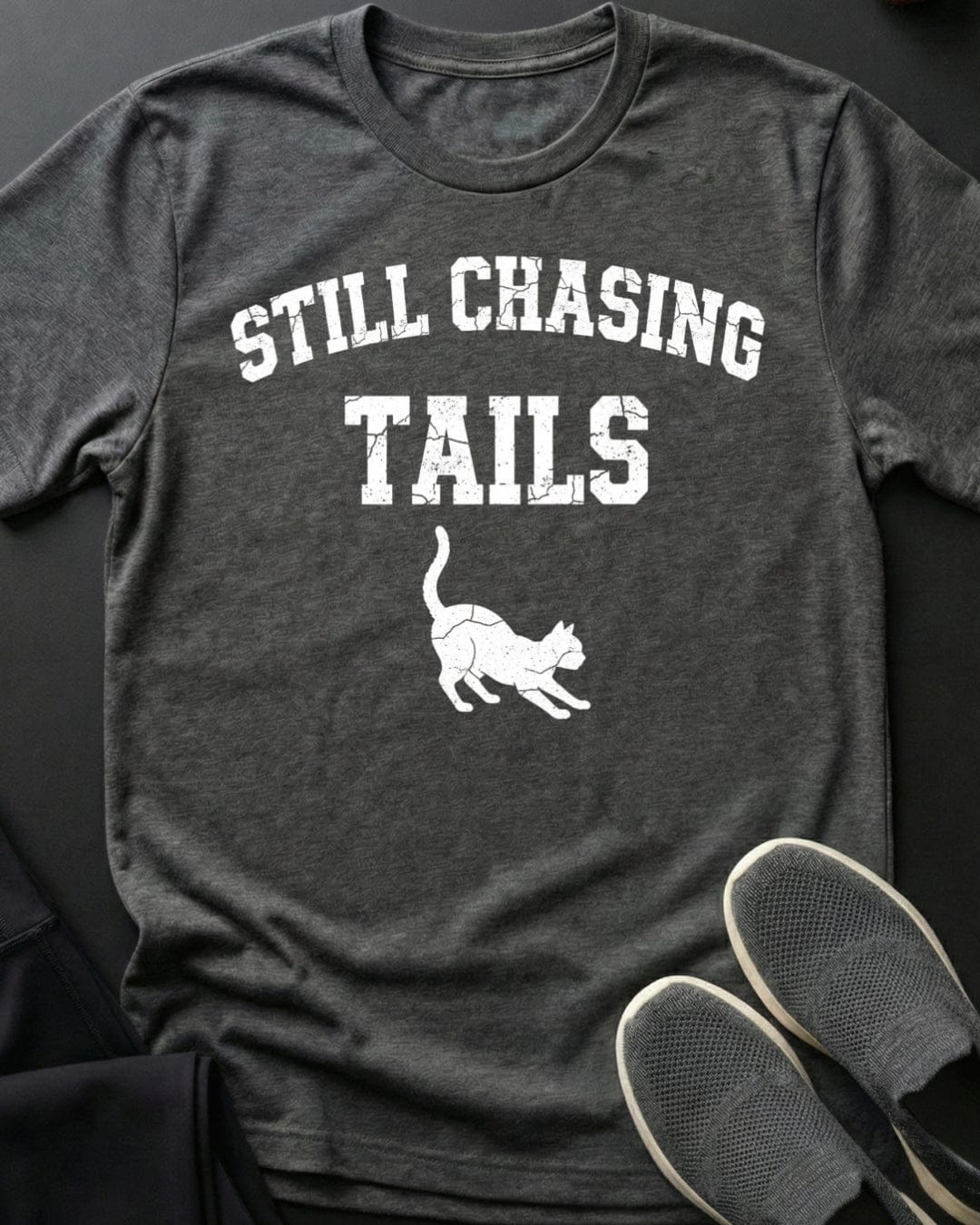 Chasing Tails Tee Gift For Cat Lover