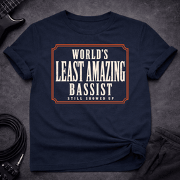 Least Amazing Bassist T Shirt Gift For Bass Player
