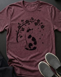 Blossoms Tee Gift For Cat Lover