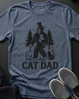 Cat Dad Tee Gift For Dad