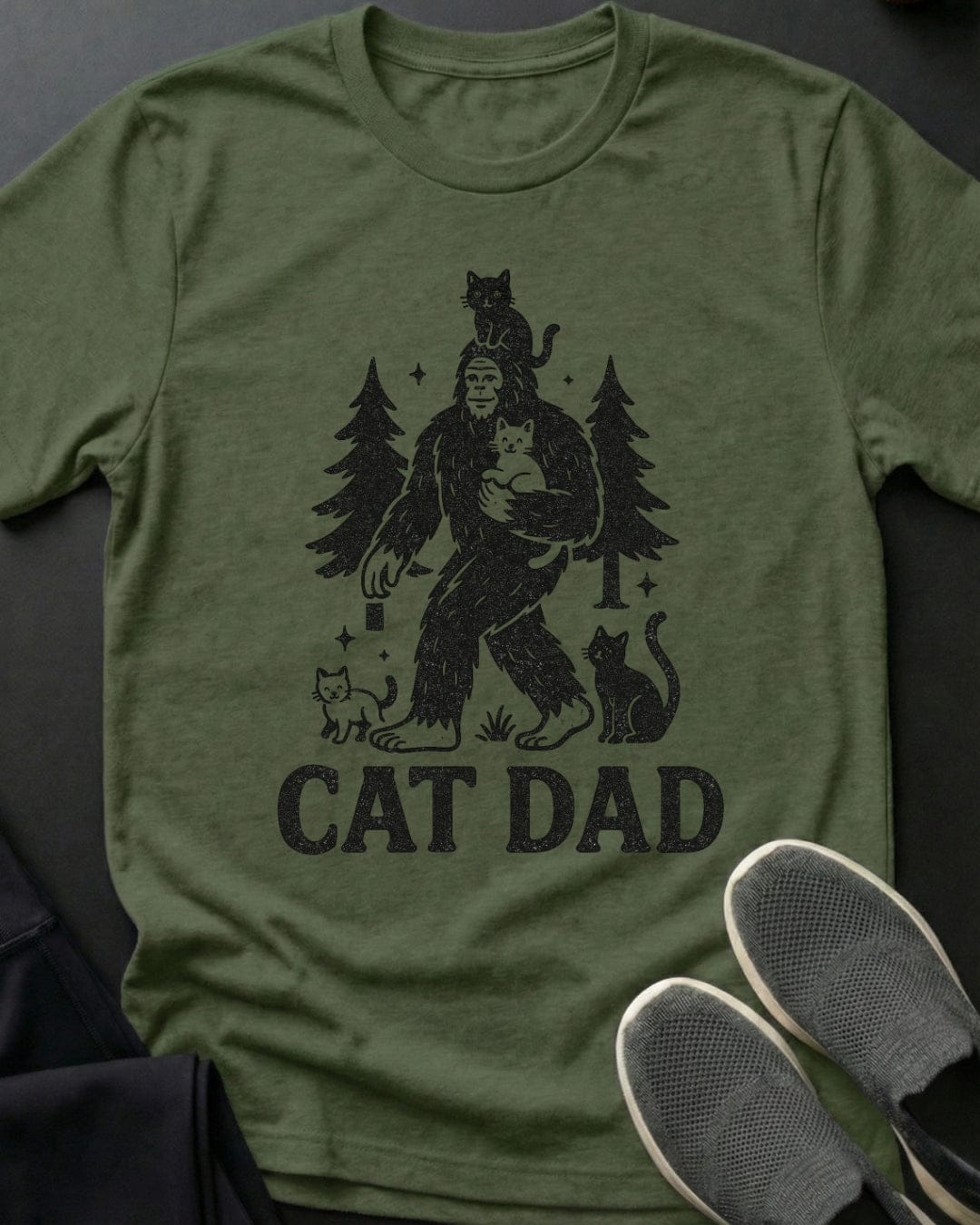 Cat Dad Tee Gift For Dad