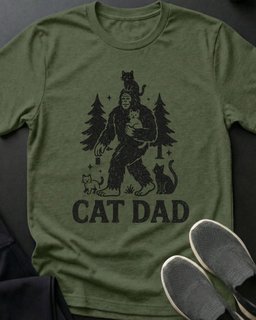 Cat Dad Tee Gift For Dad