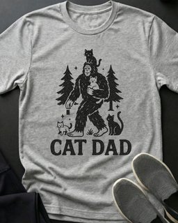 Cat Dad Tee Gift For Dad