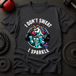 I Dont Sweat I Sparkle T Shirt Gift For Fitness Lover