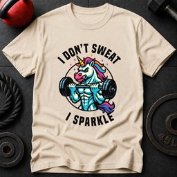 I Dont Sweat I Sparkle T Shirt Gift For Fitness Lover