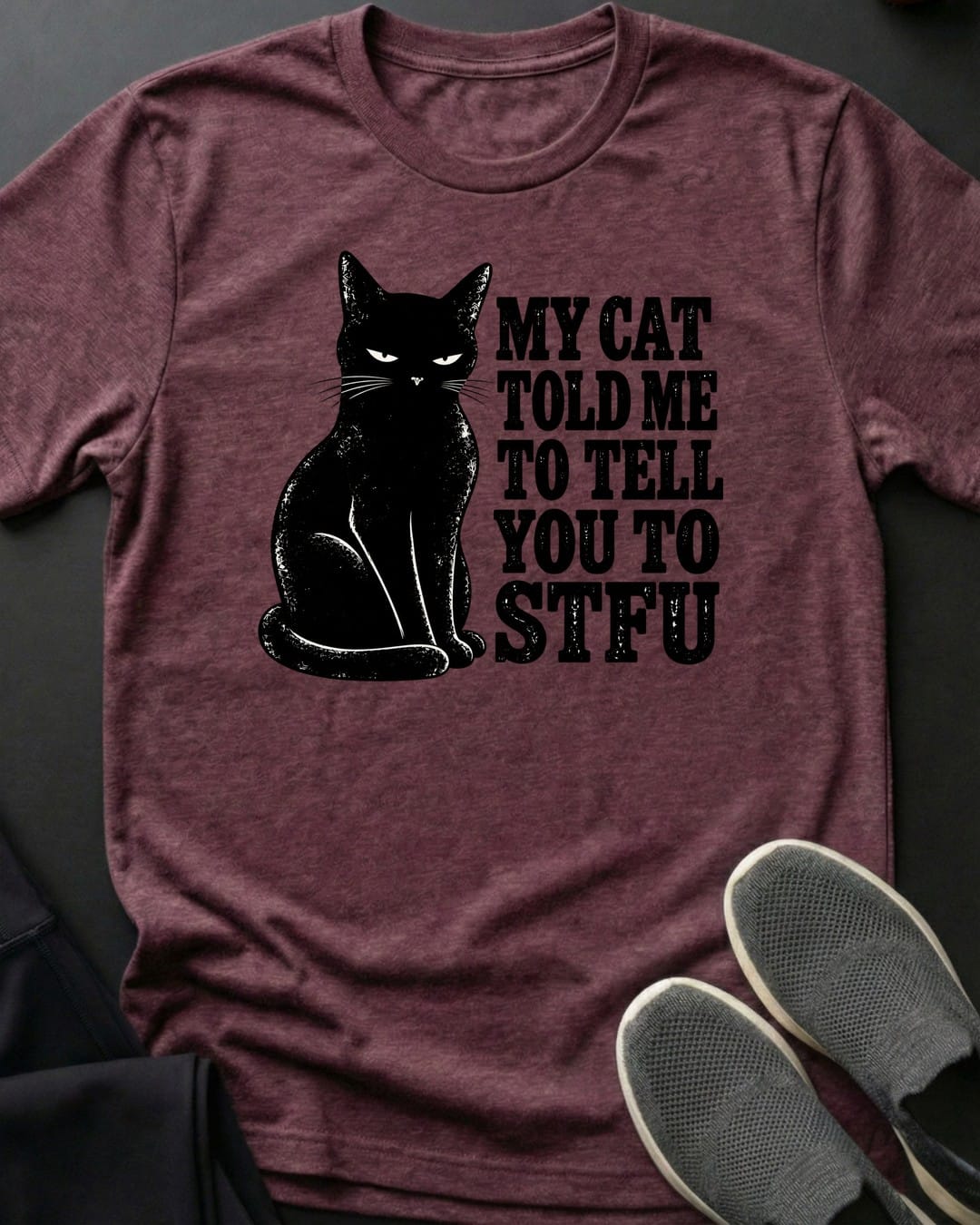 Cat Says Stfu Tee Gift For Cat Lover
