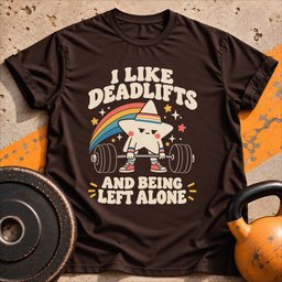 Deadlifts And Solitude T Shirt Gift For Fitness Lover