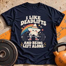 Deadlifts And Solitude T Shirt Gift For Fitness Lover