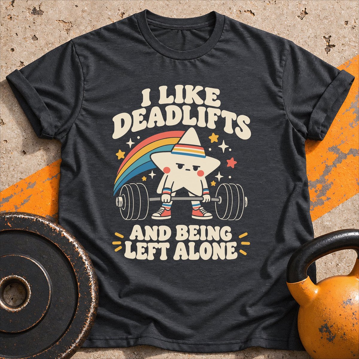 Deadlifts And Solitude T Shirt Gift For Fitness Lover