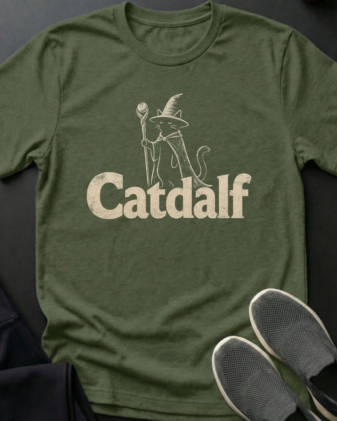 Catdalf Tee Gift For Cat Lover