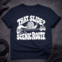 Scenic Route T Shirt Gift For Bass Player