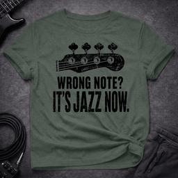 Its Jazz Now T Shirt Gift For Bass Player