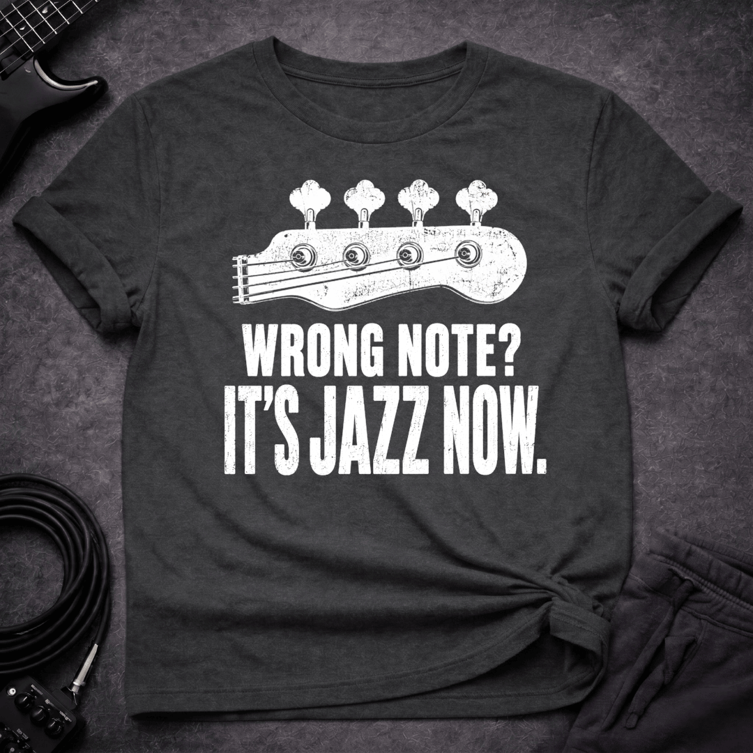 Its Jazz Now T Shirt Gift For Bass Player