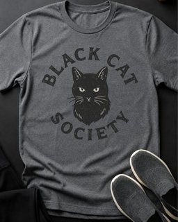 Black Cat Society Tee Gift For Cat Lover