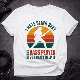 Sexy Bassist Retro T Shirt Gift For Bass Player