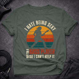 Sexy Bassist Retro T Shirt Gift For Bass Player