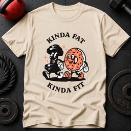 Kinda Fat Kinda Fit T Shirt Gift For Fitness Lover