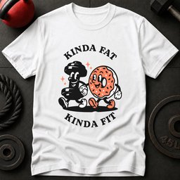 Kinda Fat Kinda Fit T Shirt Gift For Fitness Lover