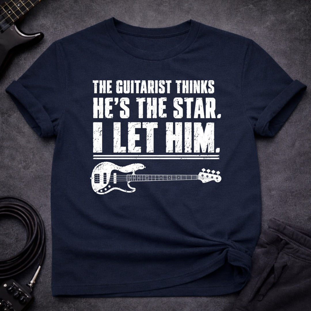 Delusional Guitarist T Shirt Gift For Bass Player