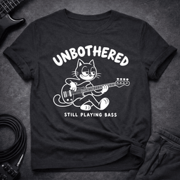 Unbothered T Shirt Gift For Bass Player