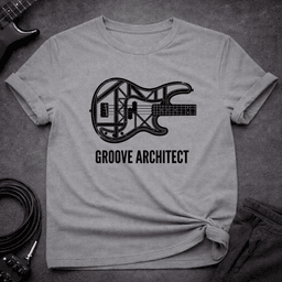 Groove Architect T Shirt Gift For Bass Player